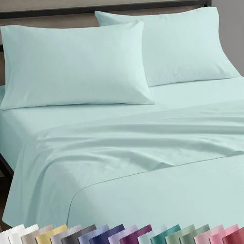 Miniatura 42 de California Design Den Sábanas de Algodón 100% Natural Tamaño Full Juego de Cama con Bolsillos Profundos - Tejido Satinado Suave, Sábanas Duraderas