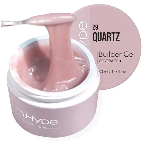 Miniatura 16 de IN.HYPE Gel duro profesional UV/LED para extensión de uñas, fortalecimiento, superposiciones de lima (lechoso #1)