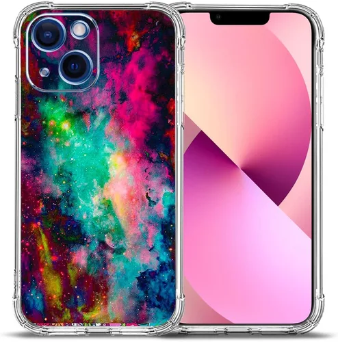 Miniatura 16 de Funda para iPhone 13 Pro Max, protección contra caídas de flores de mariposa azul, rosa, a prueba de golpes, carcasa protectora de cuerpo completo