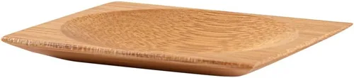 Miniatura 11 de Restaurantware -Vajilla de bambú desechable de 3 pulgadas, 100 platos rectangulares de bambú - Sangría redonda de primera calidad, platos de bambú