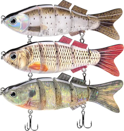 Miniatura 17 de TRUSCEND Swimmax - Señuelos de pesca fáciles de atrapar con ganchos BKK, ondulación, vibración, traqueteo y gorgoteo para más mordeduras, cebos