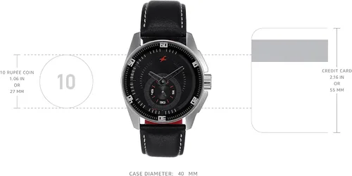 Miniatura 3 de Fastrack - Reloj de pulsera para hombre con función analógica, cristal mineral de cuarzo, resistente al agua con correa de metal plateadocorrea