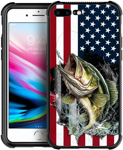 Miniatura 104 de DAIZAG Compatible con iPhone 13 Pro Max, Funda de TPU Protectora Anti-Arañazos Todo En Uno, Fundas para Hombre Mujer - Motivo de Madera Americana