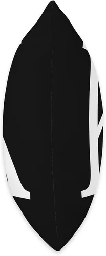 Miniatura 2 de Plaid Boutique Cute & Classy Black White Monogram Letter K - Almohada (16.0 x 16.0 in), multicolor