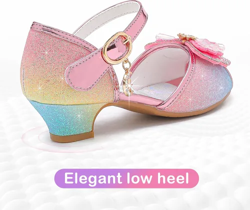 Miniatura 6 de Osinnme - Sandalias de boda para niña pequeña y grande