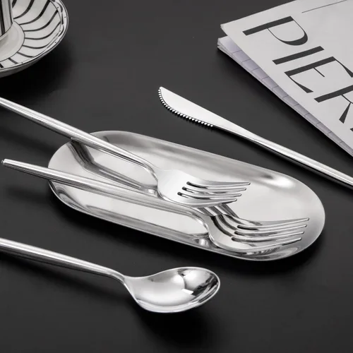 Miniatura 2 de LIYH 102 piezas de cubiertos de plástico plateado – Juego de cubiertos de plástico de alta resistencia, utensilios desechables, cuchillos, 102 plata