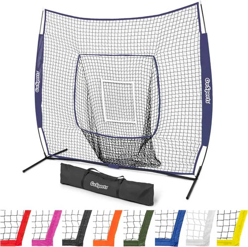 Miniatura 10 de GoSports 7 x 7 ft Baseball & Softball Nets - Available in Team Colors - Batting & Pitching Net with Strike Zone