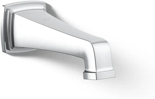 Miniatura 16 de KOHLER 27406-BL Riff - Boquilla de baño para montaje en pared con desviador y conexión deslizante, grifo de bañera, color negro mate Mate negro