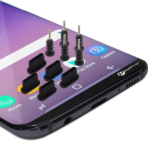 Miniatura 2 de Juegos de tapones antipolvo USB C - Enchufes para auriculares con parte superior plana, Plástico, No es una piedra preciosa