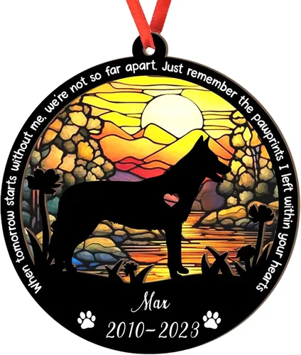 Miniatura 102 de Adorno personalizado para atrapasoles de sabueso afgano, adorno de Navidad de sabueso afgano – Regalo para perro amante, sabueso afgano