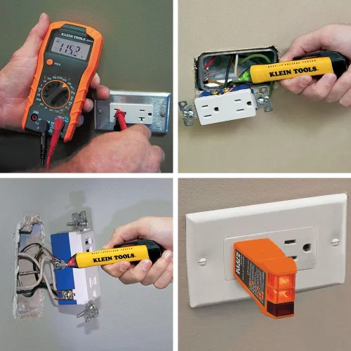Miniatura 3 de Klein Tools Kit de prueba eléctrica con multímetro digital, probador de voltaje sin contacto y estuche de transporte