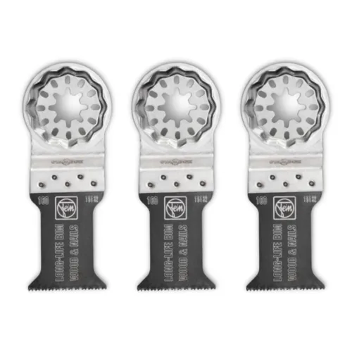 Miniatura 43 de Fein Starlock Plus 63502161260 - Hoja de sierra de larga duración con corte E, corte de precisión para madera, paneles de yeso y plásticos