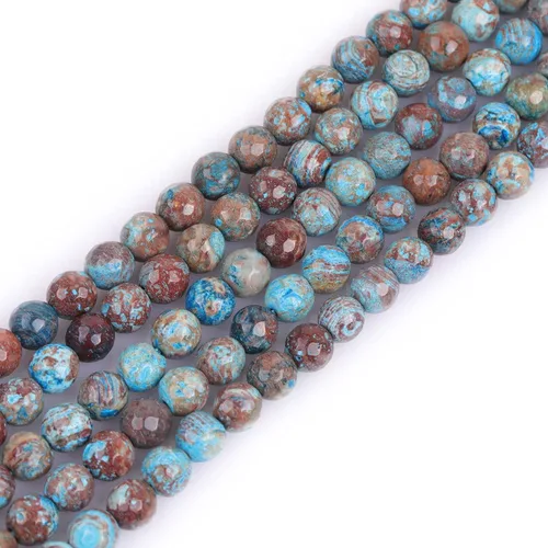 Miniatura 55 de GEM-Inside - Cuentas sueltas de amatista natural de 0.236 pulgadas (0.236 in), cristal facetado, piedra energética para hacer joyas, 15 pulgadas