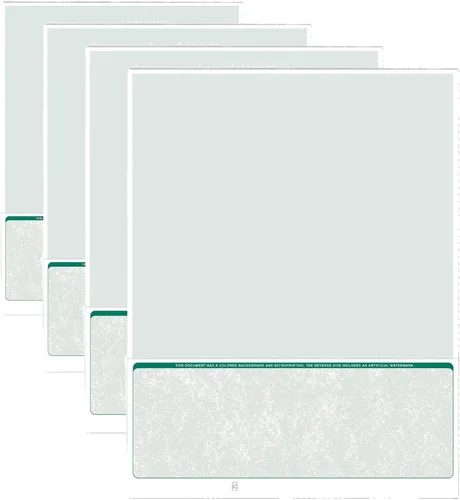 Miniatura 2 de VersaCheck ValueChex - 500 cheques de cupones comerciales en blanco - Green Classic - Formulario de 500 hojas #1002 - Verificar en la parte inferior