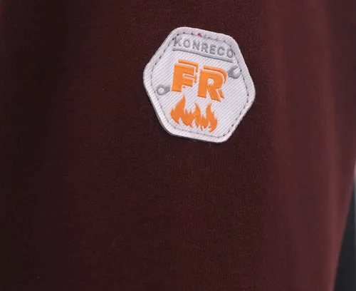 Miniatura 5 de KONRECO FR NFPA2112 CAT2 - Sudaderas con capucha 100% algodón, resistentes al fuegoignífugo