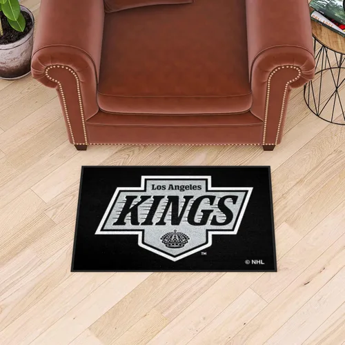 Miniatura 2 de FANMATS Alfombra decorativa 10645 Los Angeles Kings Starter Mat – 19 pulgadas x 30 pulgadas Alfombra de decoración del hogar para fanáticos
