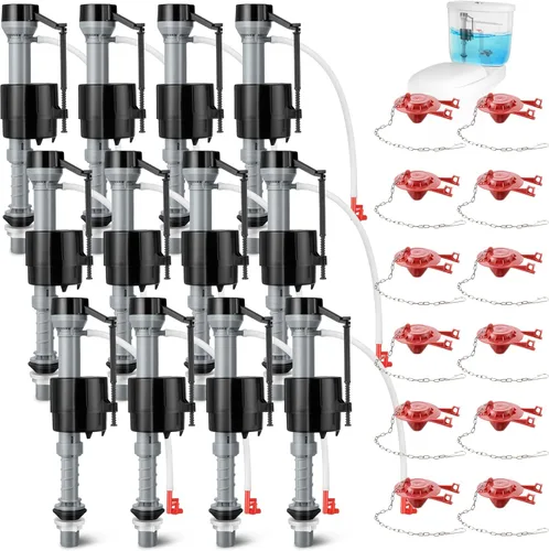Miniatura 9 de Saillong Kit de repuesto de flotador de inodoro, kit de repuesto universal para inodoro y repuestos de aleta de 2 pulgadas, control de agua
