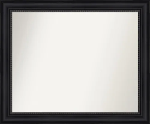 Miniatura 245 de Amanti Art Espejo personalizado, espejo de baño negro Astor, espejo de pared o espejo de tocador de baño sobre el fregadero (25 x 25 pulgadas)