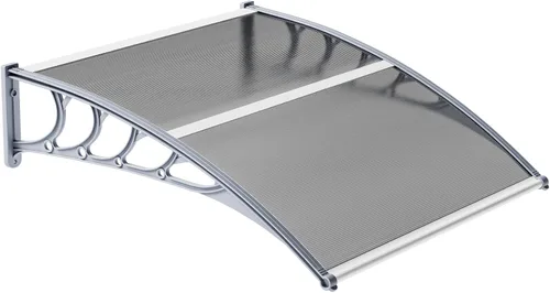 Miniatura 14 de VINGLI Toldo para Ventana Toldo para Puerta Exterior, 30" x 40" Toldos para Puertas Cubierta de Policarbonato Toldo para Puerta de Patio Protección