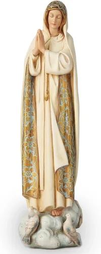 Buildclassic - Estatuas católicas de Nuestra Señora de Fátima, figura de Virgen María para altar, Virgen Santa Madre de 12 pulgadas de alto, regalo