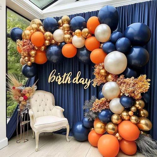 Miniatura 10 de Kit de arco de globos de color azul polvoriento, guirnalda de globos de látex de doble relleno, verde salvia, blanco mate, globos de látex para baby
