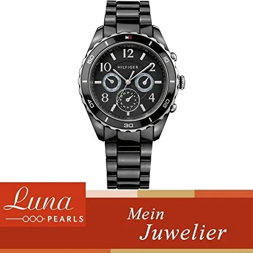 Miniatura 2 de Tommy Hilfiger negro cronógrafo plástico señoras reloj #1781084