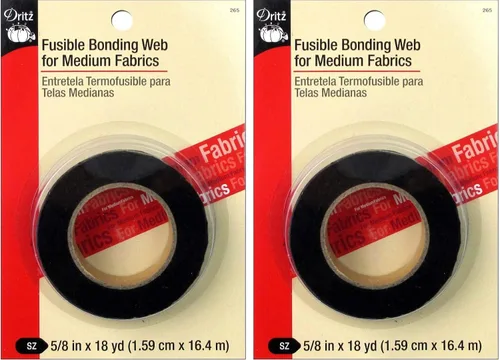 Miniatura 4 de Dritz 264 Red de unión fusible, peso ligero, 5/8 pulgadas x 25 yardas, color blanco