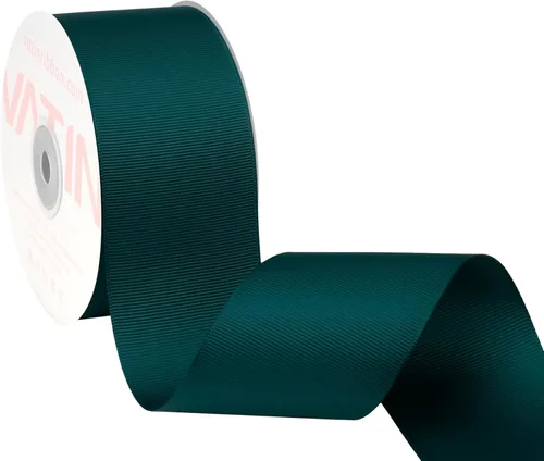 Miniatura 65 de Vatin - Rollo de cinta de grogrén, rollos de 25-50 yardas, perfecto para decoración de bodas, coronas, baby showers, envolturas de paquete de regalo