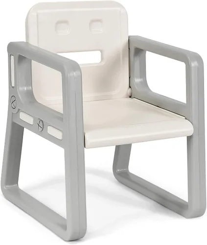 Miniatura 7 de Costzon Juego de mesa y silla para niños, mesa de actividades para niños y 2 sillas con estante de almacenamiento para artes infantiles
