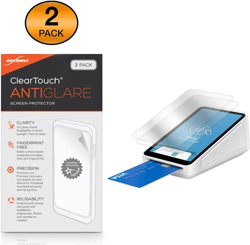 Miniatura 2 de BoxWave ClearTouch - Protector de pantalla compatible con terminal cuadrado, antirreflejos (2 unidades), antihuellas mate para terminal cuadrado