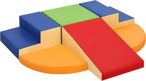 TODIBY Juguetes de Escalada de Cuero PU Suave de 6 Piezas para Niños Pequeños, Bloques de Escalada de Espuma para Bebés para Niños Pequeños,