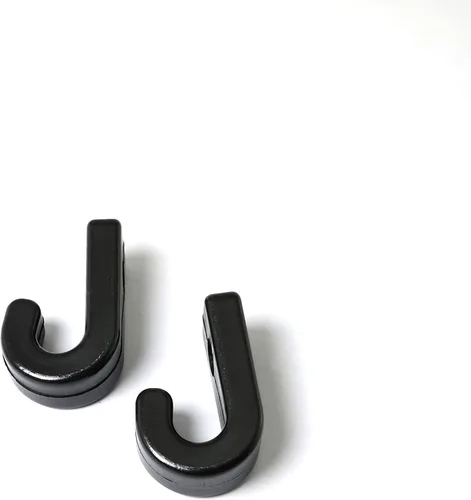 Miniatura 5 de RLECS 10 ganchos en J para kayak, gancho de nailon negro, ganchos elásticos en forma de J para seguridad, kayak, canoa, tabla de remo, accesorio
