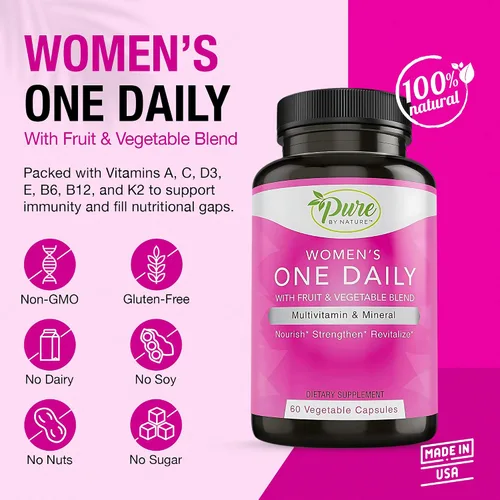 Miniatura 2 de Pure By Nature Multivitaminas diarias para mujeres, 60