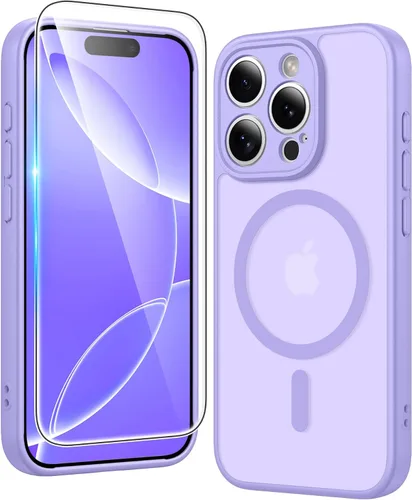 Miniatura 528 de FNTCASE Funda para iPhone 13 Pro-Max: Fundas magnéticas transparentes compatibles con Magsafe Slim anti amarillamiento protección contra caídas