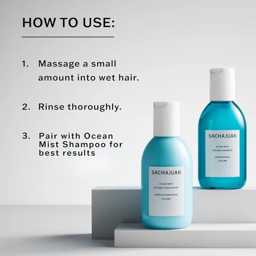 Miniatura 5 de SACHAJUAN Acondicionador de volumen Ocean Mist, hidrata, protege y desenreda cabello fino, fino, libre de crueldad y parabenos