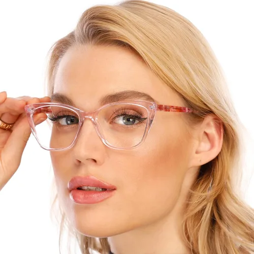 Miniatura 10 de AQWANO Oversized Blue Light Blocking Reading Glasses Women - Stylish Cat Eye Designer Computer Readers Eyeglasses