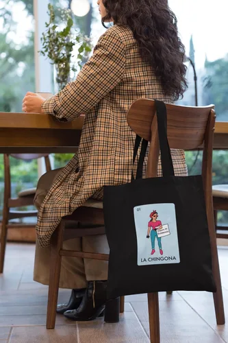 Miniatura 6 de La Chingona Parody Feminist Latina Canvas Tote Bag