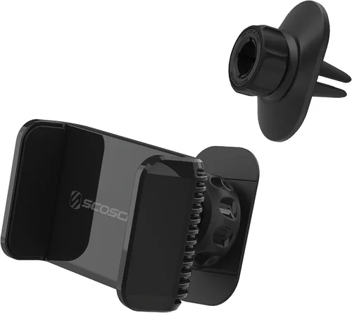 Scosche UH4DVM-SP CarMount 2 en 1 Universal Phone Vent o Dash Mount para el coche | Portátil y ajustable con rotación de 360 grados