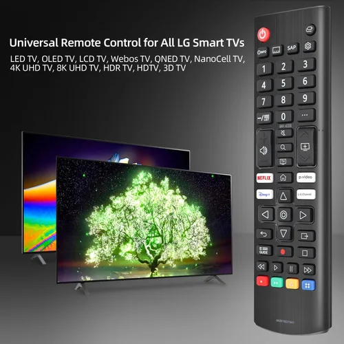 Miniatura 3 de Paquete de 2 para mando a distancia de LG Smart TV de reemplazo, compatible con todos los Smart TV LG LED/LCD/OLED/QNED/UHD (AKB76040302)