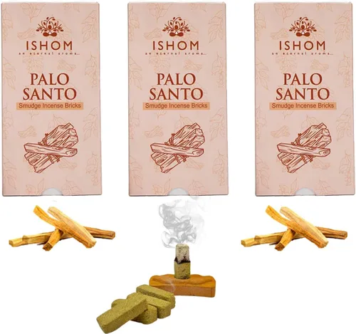 Miniatura 12 de Smudge - Juego de 45 ladrillos de incienso, Palo Santo, salvia blanca, sandalias Oudh para limpieza de energía negativa y protección, aromaterapia