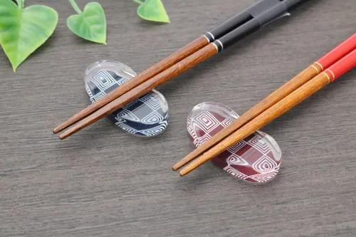 Miniatura 6 de Ishida WABIYORI 60181 Tsukiyama - Palillos para parejas, incluye soporte para palillos