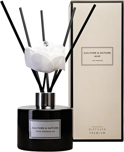 Miniatura 27 de CULTURE & NATURE - Set de difusor de varillas de 6.7 onzas líquidas (200ml) - Difusor con varillas perfumado a vainilla - Fragancia para el hogar