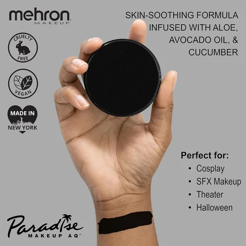 Miniatura 3 de Pintura corporal y facial. Paradise AQ con maquillaje de 1.4 oz., Negro