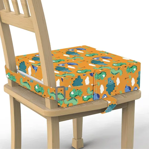 Asiento elevador para niños pequeños para mesa de comedor, silla de cocina, soporte más fuerte, correas dobles seguras, asiento elevador portátil