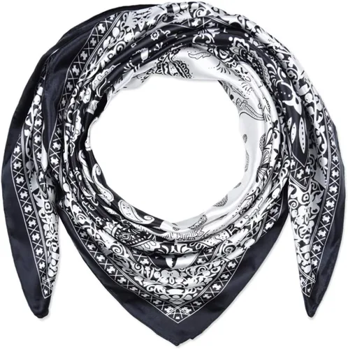corciova - Bufanda cuadrada grande para mujer, diadema sedosa para cabello rizado, lazo para dormir por la noche, bandana a la moda, 35 x 35 pulgadas