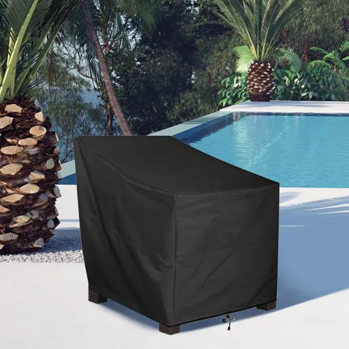 Miniatura 7 de ALSTER Fundas para Sillas de Patio Impermeables, Fundas para Sillas de Exterior (32" L x 37" A x 36" Al), Fundas de Muebles Negras Duraderas e