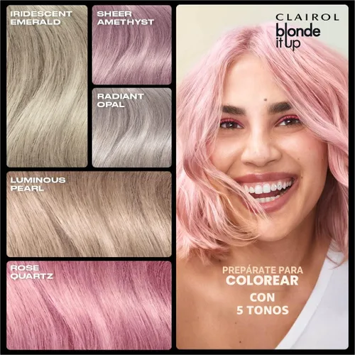 Miniatura 8 de Clairol Blonde It Up Crystal Glow Toners - Tinte semipermanente para el cabello, color perla luminoso, sin amoníaco, añade tonos nacarados a tonos