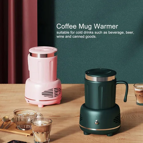 Miniatura 4 de Calentador de tazas, enfriador de café, calentador de escritorio, calentador de taza inteligente para automóvil, listo en 1 minuto, taza