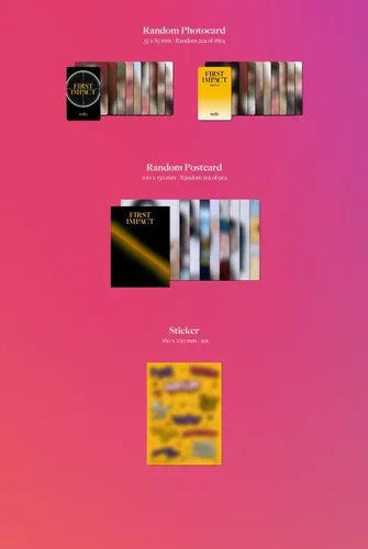 Miniatura 6 de GENIE MUSIC Kep1er - Álbum PRIMER IMPACTO+Beneficio de preventa+Póster plegado+Juego de tarjetas fotográficas adicionales (Conectar 1 ver.)