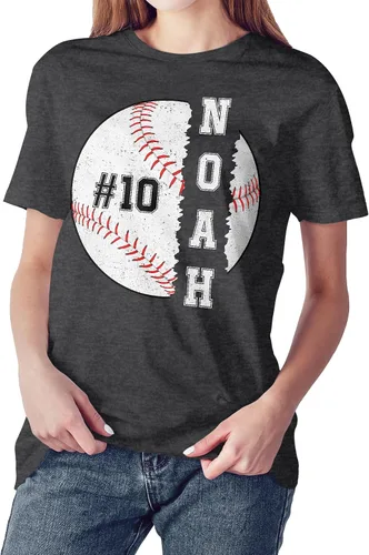 Camiseta de béisbol personalizada, camisetas de béisbol para mujer, camisetas de béisbol para mujer, camiseta con número de nombre personalizado